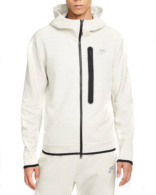 Nike Sportswear Tech Fleece Full-Zip Hoodie DD4688-100 White Clothes Footish