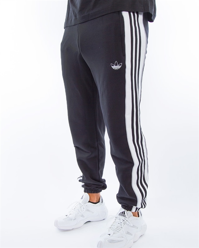 adidas Originals 3 Stripe Panel Sweatpant | ED6255 | Black | Kläder ...