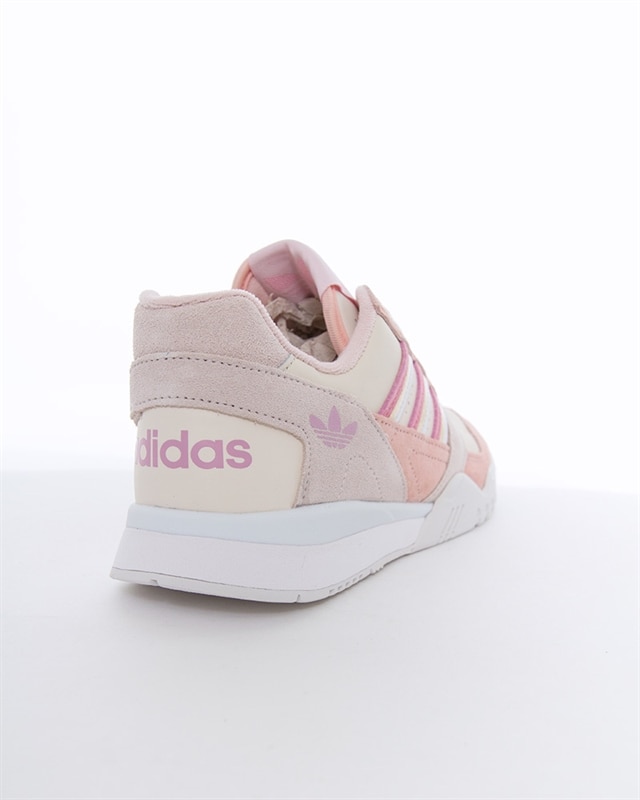 Adidas originals white a-r cheap trainer in pink suede