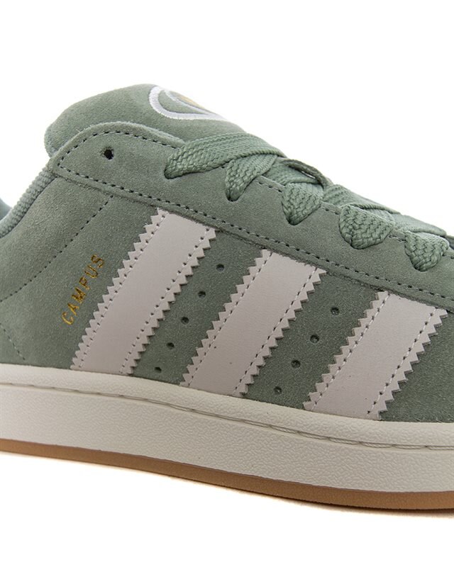 adidas gazelle silver green womens Adidas Campus 00S Junior Green Suede Trainers