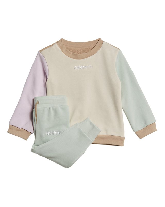 adidas Originals Colorblock Crew Sweatshirt Set HK9813 Pink