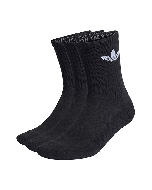 adidas Originals Cushioned Trefoil Mid-Cut Crew Socks 3 Pairs (HC9547)