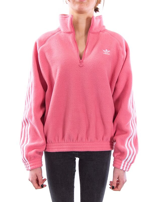 adidas Originals Fleece Half Zip GN2865 Pink Clothes Footish