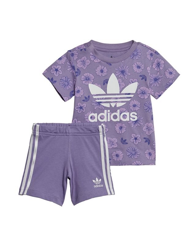 adidas Originals Floral Tee And Shorts Set (IC8758)