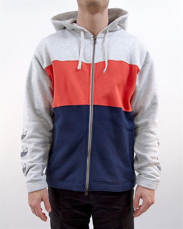 adidas Originals Full Zip Hoody DV3145 Gray Kläder Footish