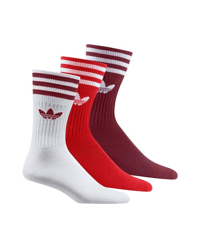 3 Pairs of Unisex High Socks adidas - Solid Crew Sock H32331 Red White -  High - Women - Socks - Fabrics - Accessories | efootwear.eu