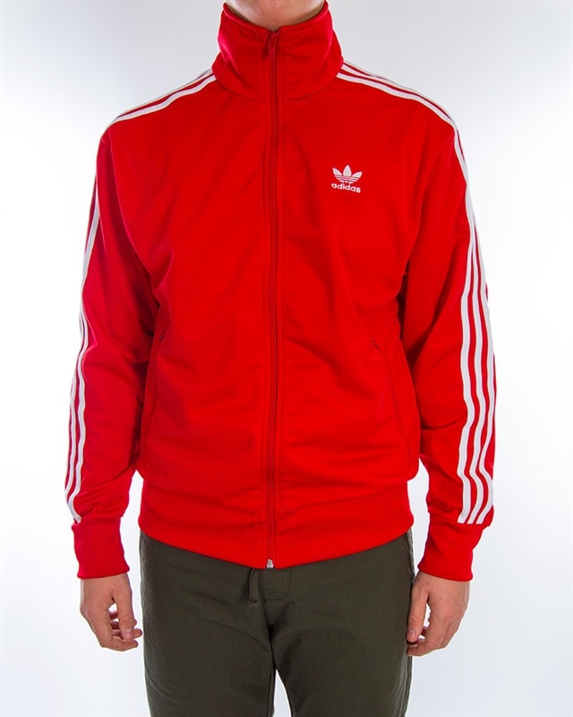 adidas superstar track top red