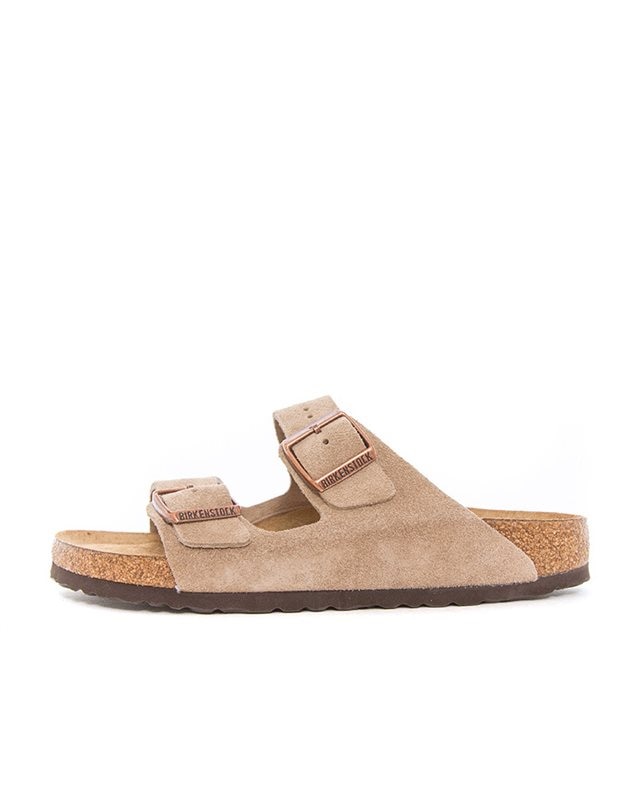Birkenstock Arizona Suede Leather Narrow 0951303 Brown Sneakers Shoes Footish