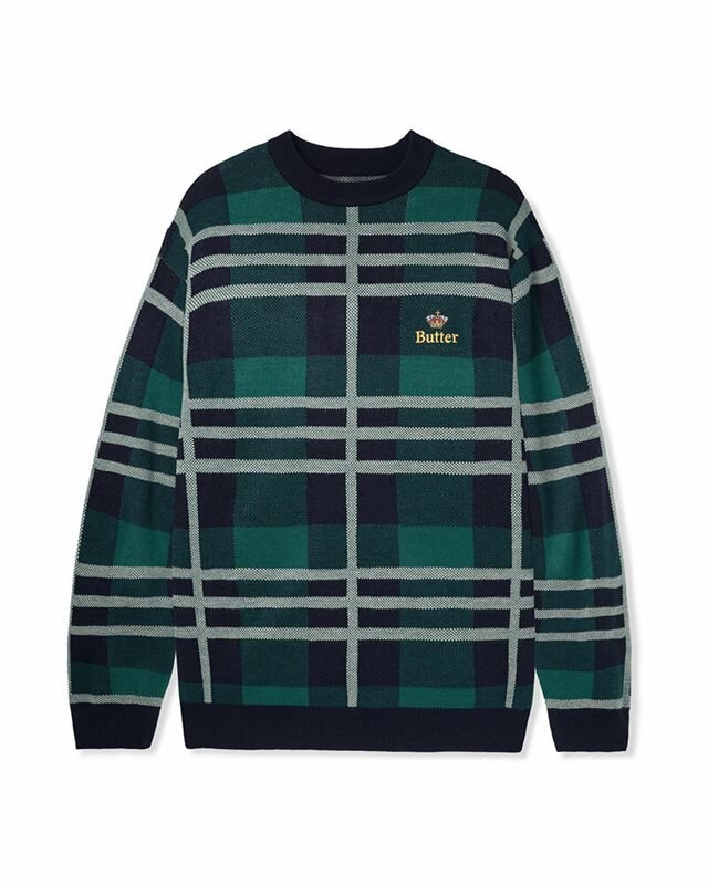 Butter Goods Plaid Knit Sweater (BGQ2D103020)