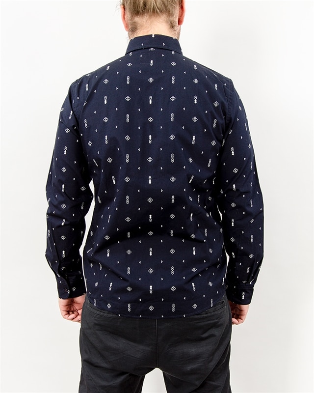 Carhartt WIP L S Origin Splatter Shirt I021562.629.00.03 Blue Klader Footish