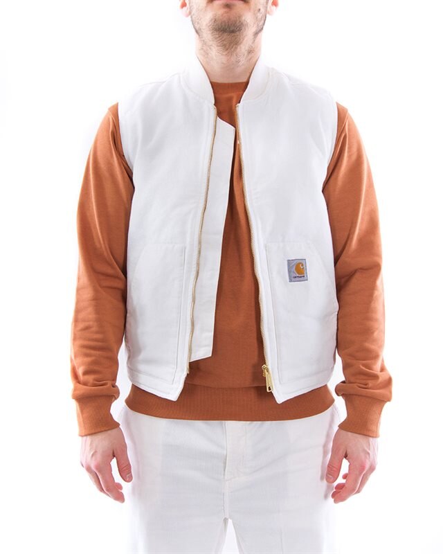 carhartt white vest