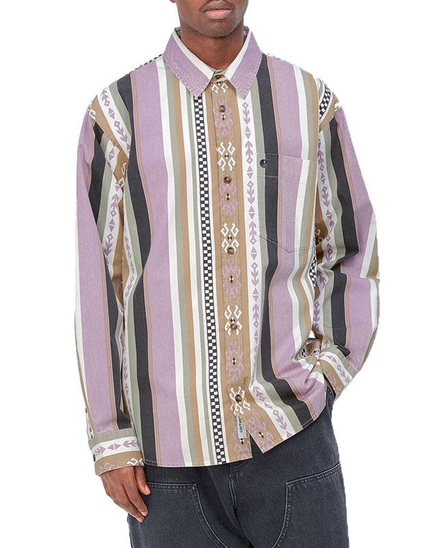 Carhartt WIP L/S Coba Stripe Shirt (I031455-1H-AFQ-03)