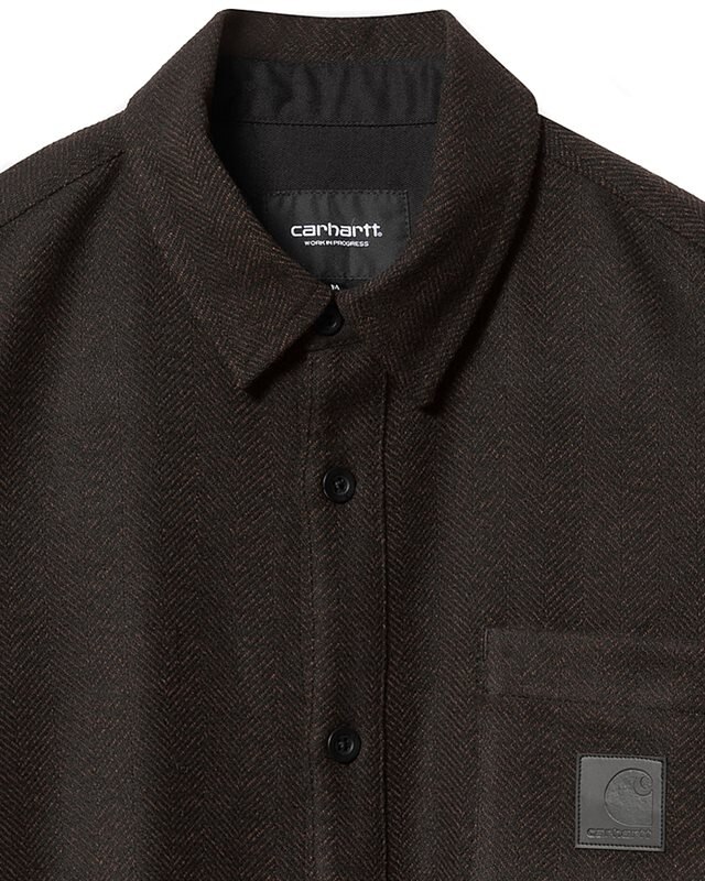 トップス carhartt wip l/s truman shirt Carhartt WIP L/S Truman Shirt - Chocolate / Black – Liquor Store