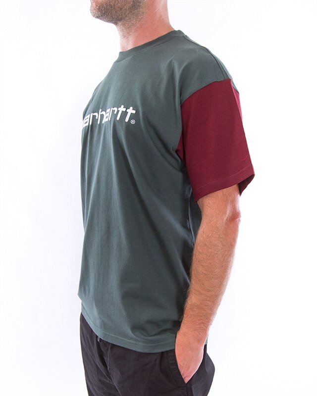 Carhartt WIP S/S Tricol T-Shirt | I028359.0F2.00.03 | Green | Clothes |  Footish