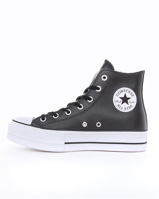 Converse All Star Lift Leather High | 561675C | Svart | Sneakers | Skor ...