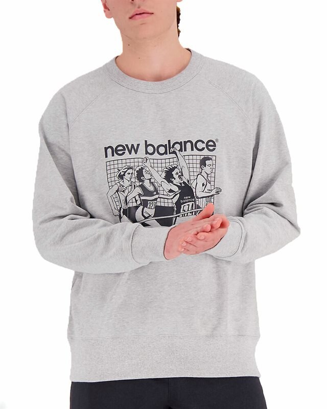 New Balance Athletics Remastered Graphic French Terry Crewneck (MT31525)