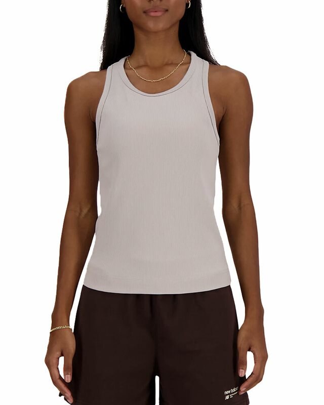 New Balance Linear Heritage Rib Knit Racer Tank (WT33536-MNK)
