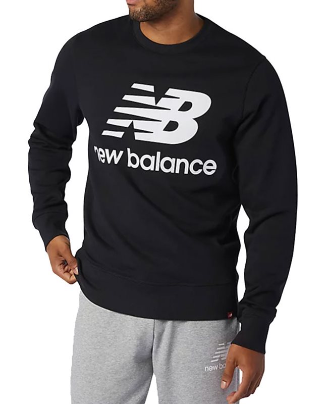 New Balance Stacked Logo Crew (MT03560BK)