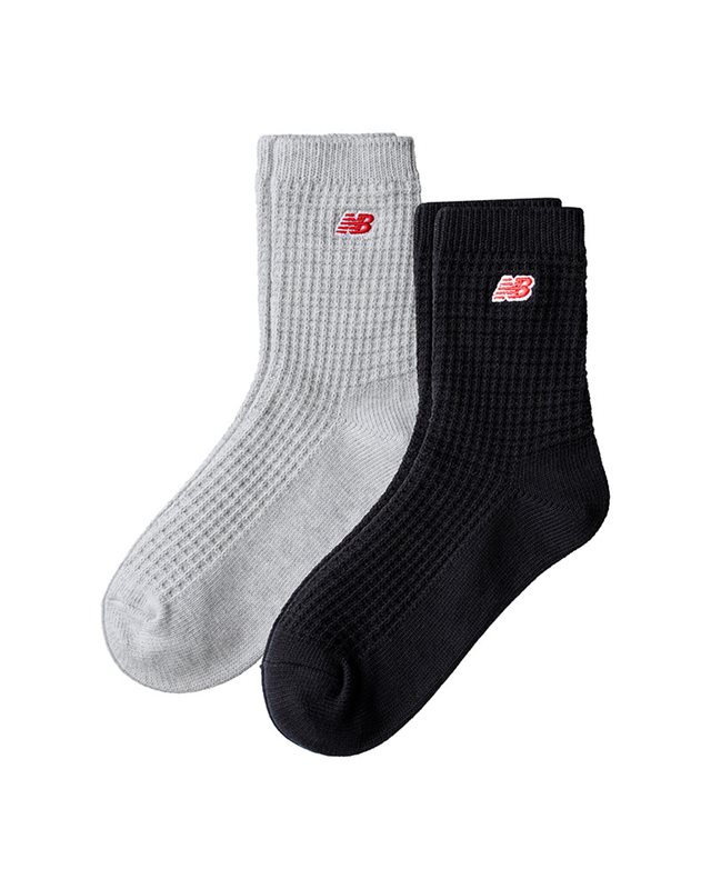 New Balance Waffle Knit Ankle Socks 2 Pack (LAS42132-AS1)