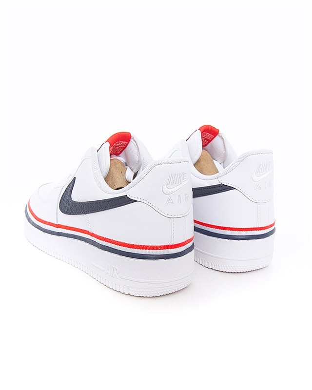 Nike Air Force 1 '07 LV8 White/Obisidian-Habanero Red - CJ1377-100