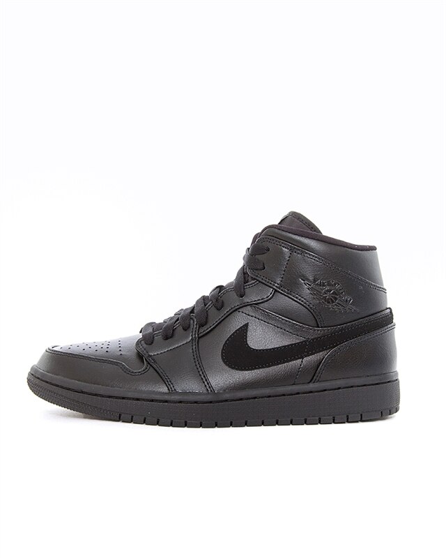 Nike Air Jordan 1 Mid | 554724-090 | Black | Sneakers | Shoes | Footish