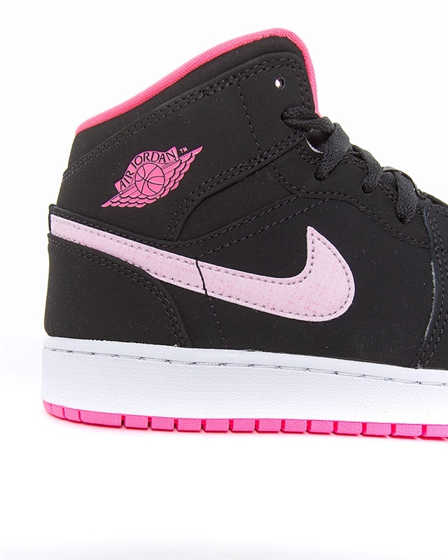 Pink Air Jordan Mid Wss Nike Air Jordan Mid (GS) 555112-066 Black
