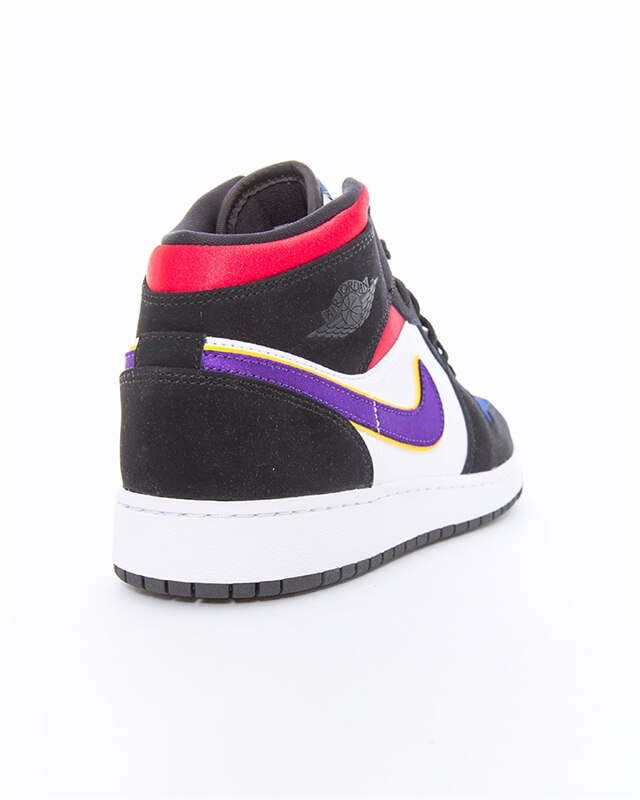 air jordan 1 mid se black field purple white