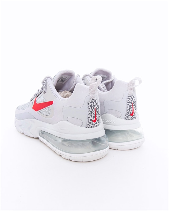 air max 270 react trainers neutral grey university red light graphite