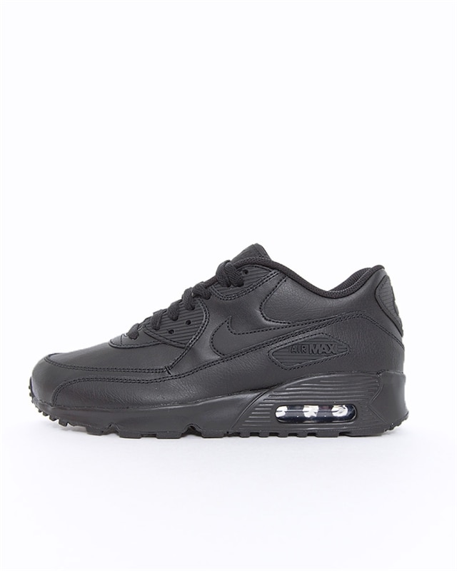 Nike Air Max 90 Leather (GS) | 833412-001 | Svart | Sneakers | Skor ...