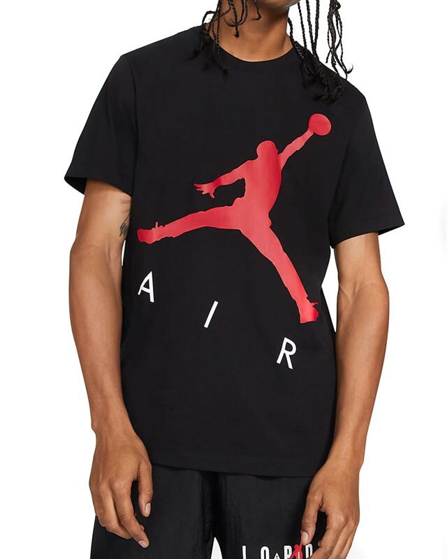 Nike Jordan Jumpman Air Short Sleeve T-Shirt | CV3425-010 | Black | Clothes  | Footish