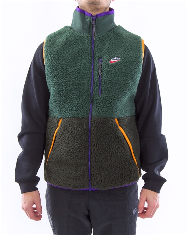 nike green fleece jacket