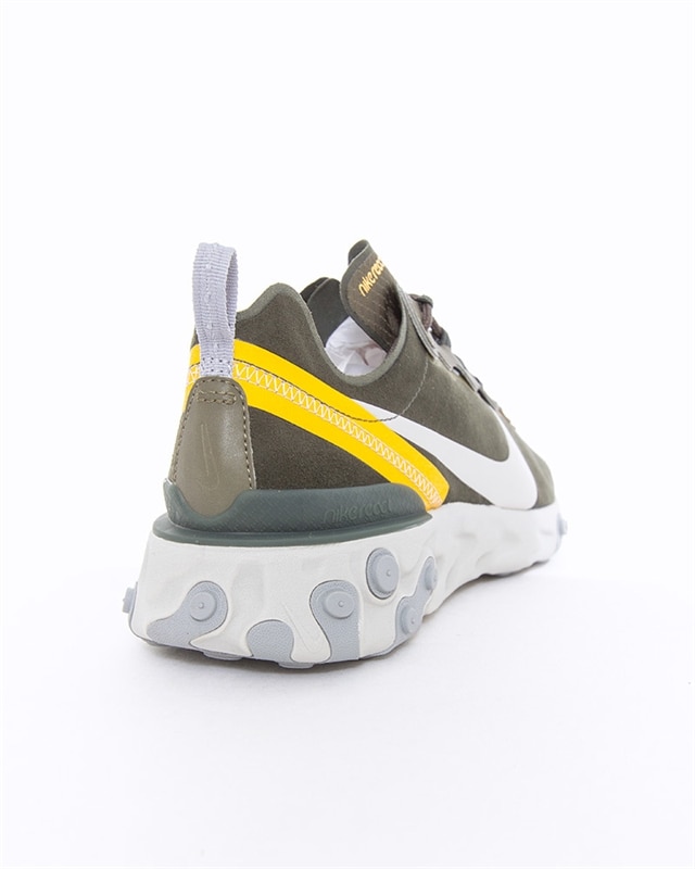 Nike Men Nike React Element 55 Grey Yellow Nike Sneaker Nike React