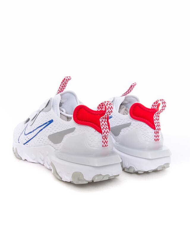 nike react vision white red blue