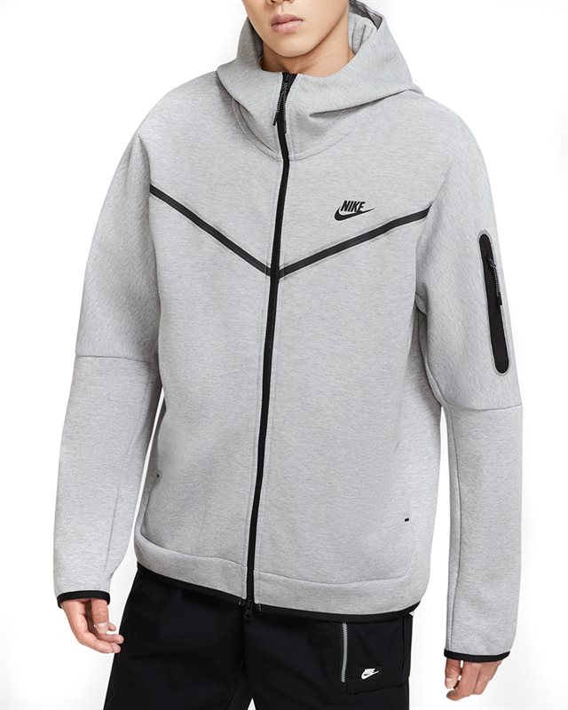 Nike Sportswear Tech Fleece Full Zip Hoodie CU4489-063 Gray Clothes Footish