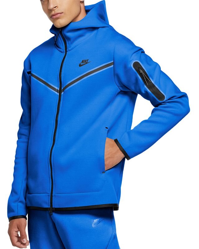 Nike Sportswear Tech Fleece Full-Zip Hoodie | CU4489-480 | Blue ...