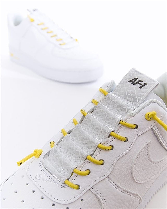 New Women's Nike Air Force 1 '07 Low Lux White Chrome Yellow 898889-104  Size 5