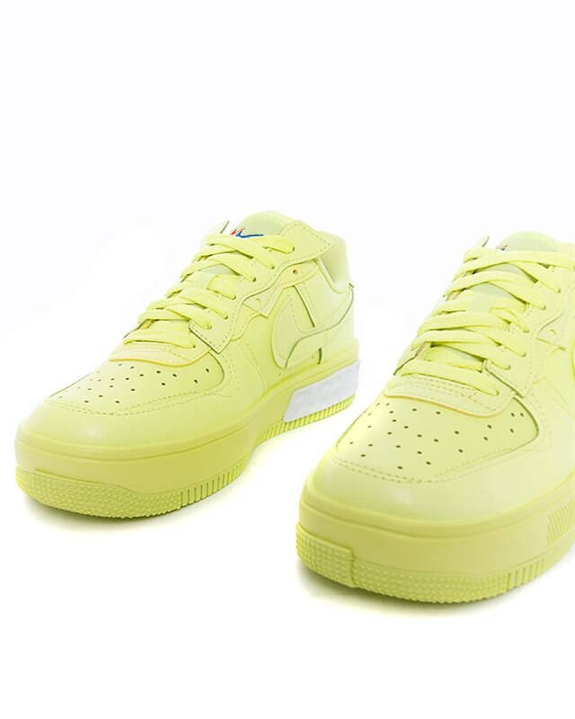 Nike yellow air force 1 swoosh tape trainers 2025