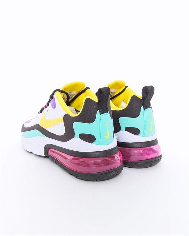 Nike Women's Air Max 270 React White/Dynamic Yellow-Black - AT6174-101