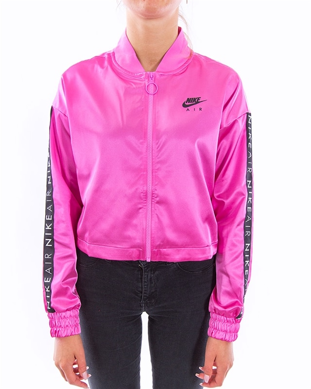 nike satin jacket pink
