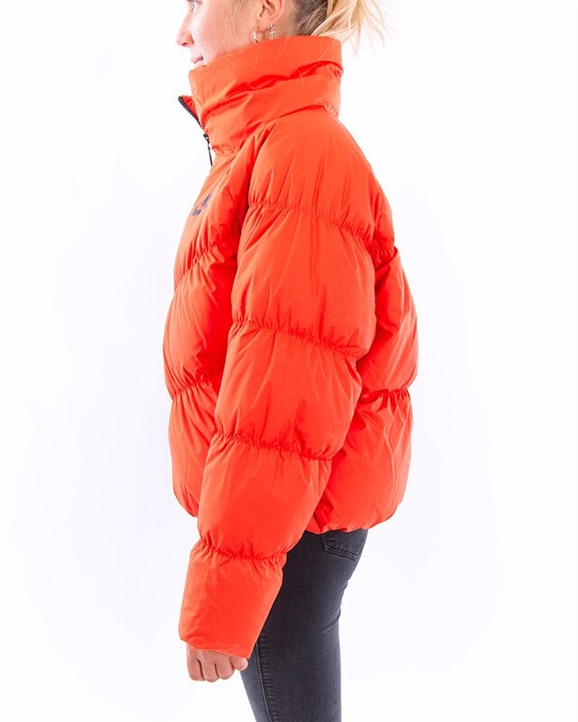 nike puffer jacket women's orange