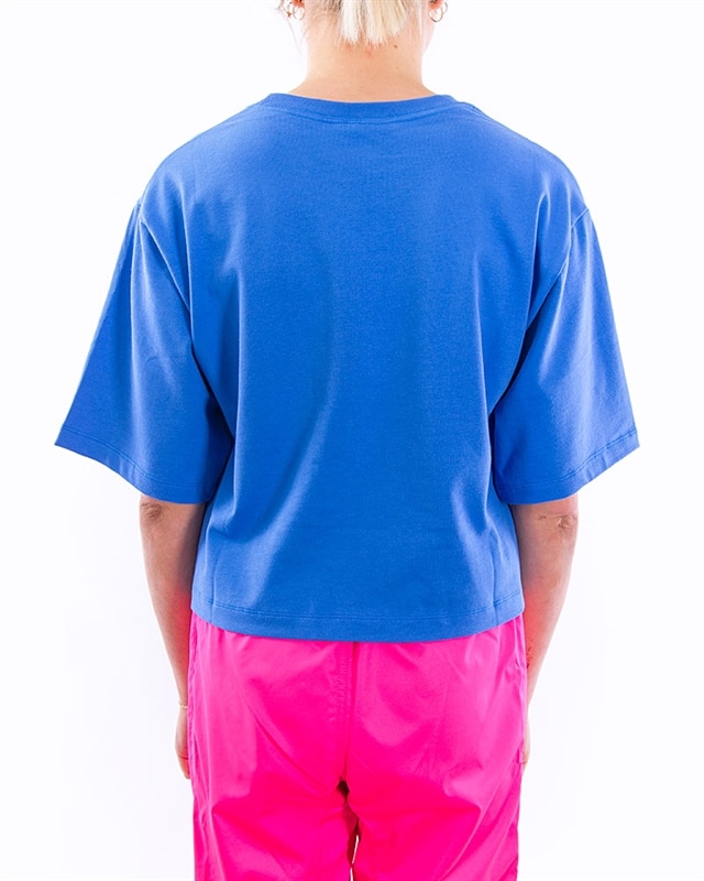 blue nike crop top