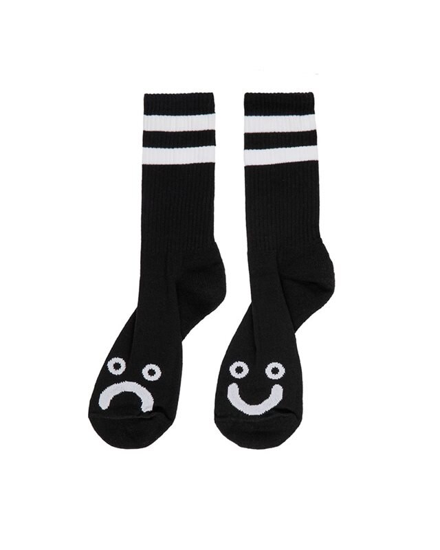Polar Skate Co Happy Sad Socks (PSC-CO-HAPPYSADSOCKS-BLACK)
