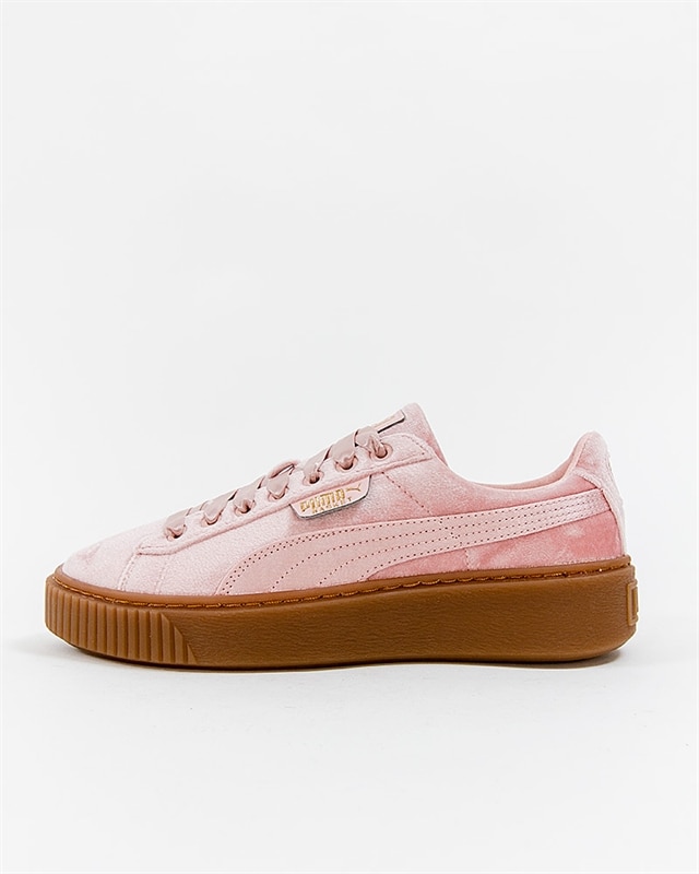 puma basket platform rosa