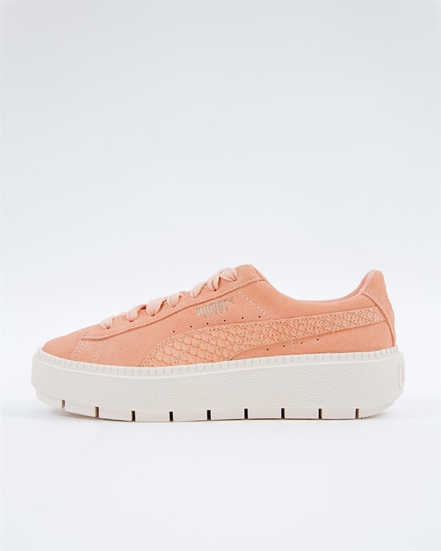 pink puma suede platform