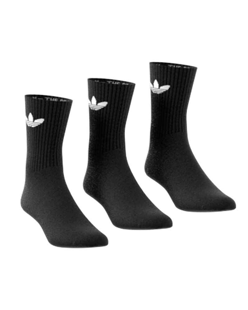 adidas Originals Cushioned Trefoil Mid-Cut Crew Socks 3 Pairs | HC9547 ...