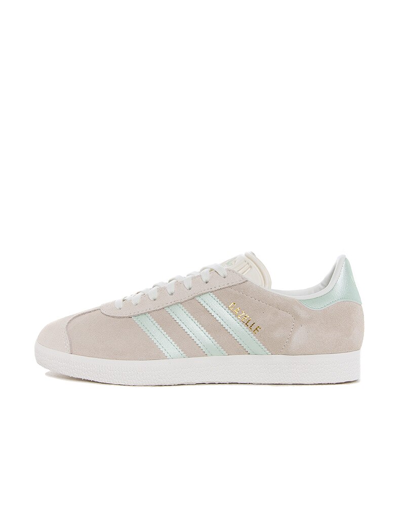 adidas gazelle silver green womens Women's Adidas Gazelle Indoor Shoes - Ash Green/Cloud White/Gum main image 1