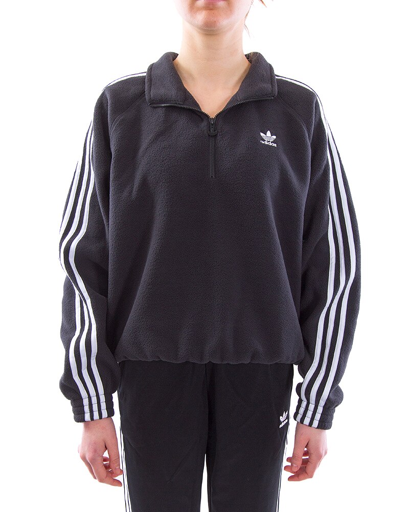 adidas Originals Polar Fleece Half-Zip | GN2864 | Black | Clothes | Footish