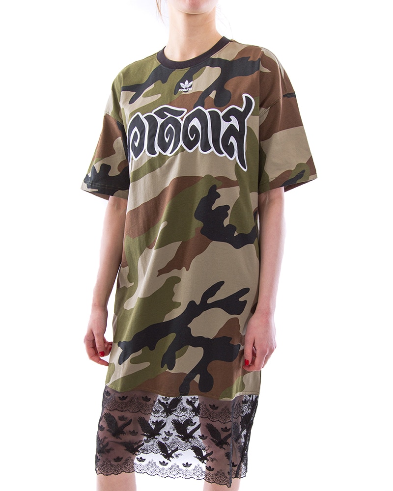 Adidas originals camo clearance tee dress