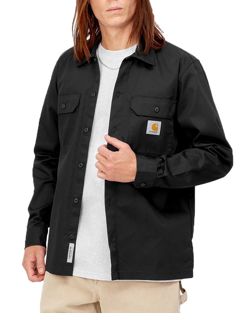 Carhartt WIP L/S Master Shirt | I027579-89-XX-03 | Black Carhartt WIP L/S Master Shirt | I027579-89-XX-03 | Black