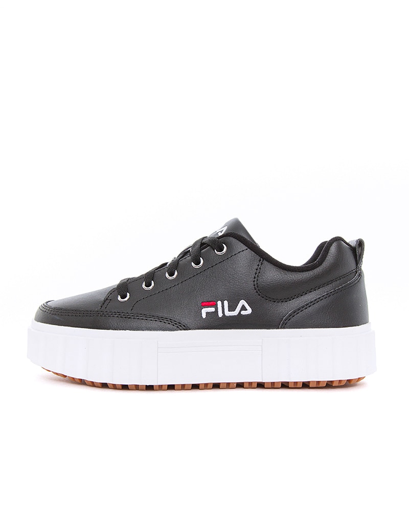 FILA Wmns Sandblast Leather Low | 1011035-25Y | Svart | Sneakers | Skor ...